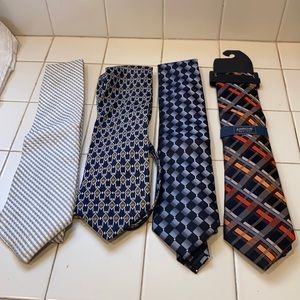 4 different brands ties in good condition